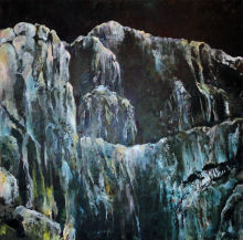 Ice Mountain, Parnassos I, Delphi, oil on canvas from Delphi Series by Dor Duncan