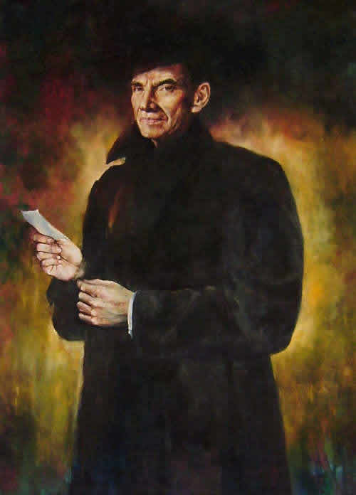 Portrait of LR, oil on canvas, by Dor Duncan